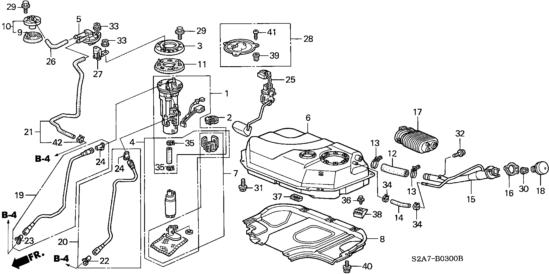 Honda 17516S2A930 - Паливний фільтр avtolavka.club