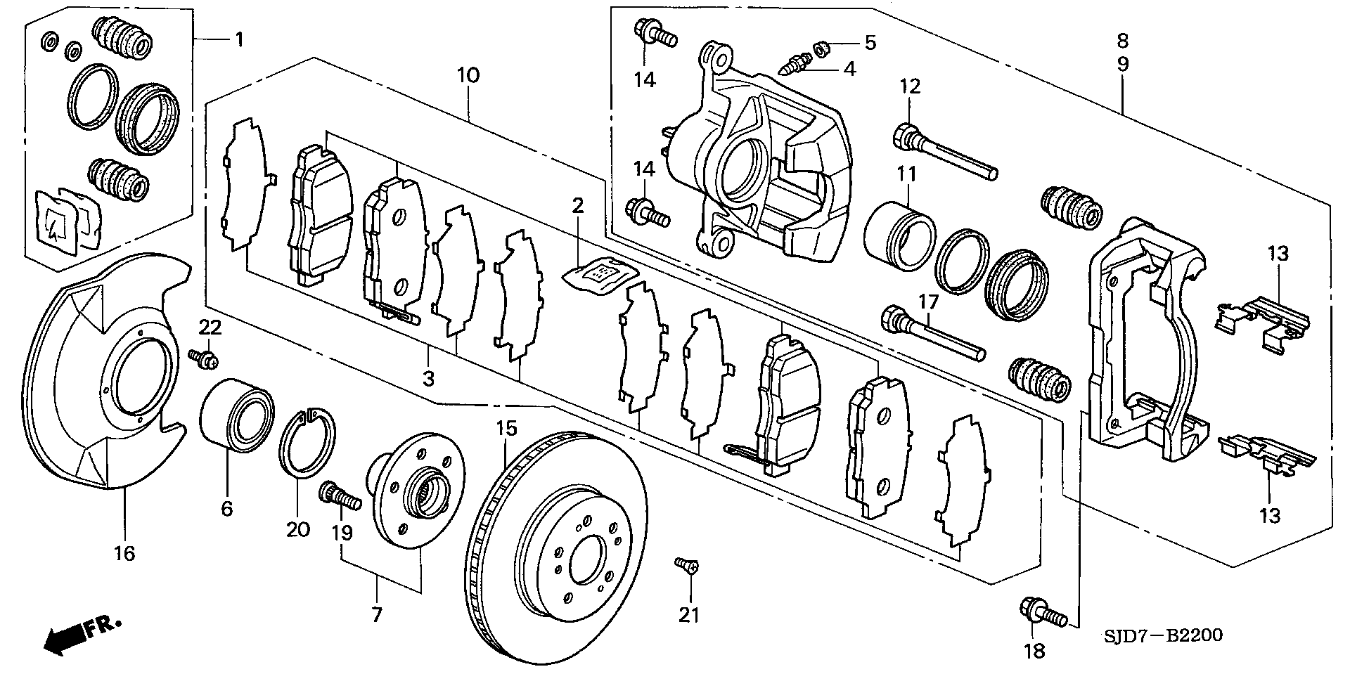 Honda 44300-SDA-A52 - Комплект підшипника маточини колеса avtolavka.club