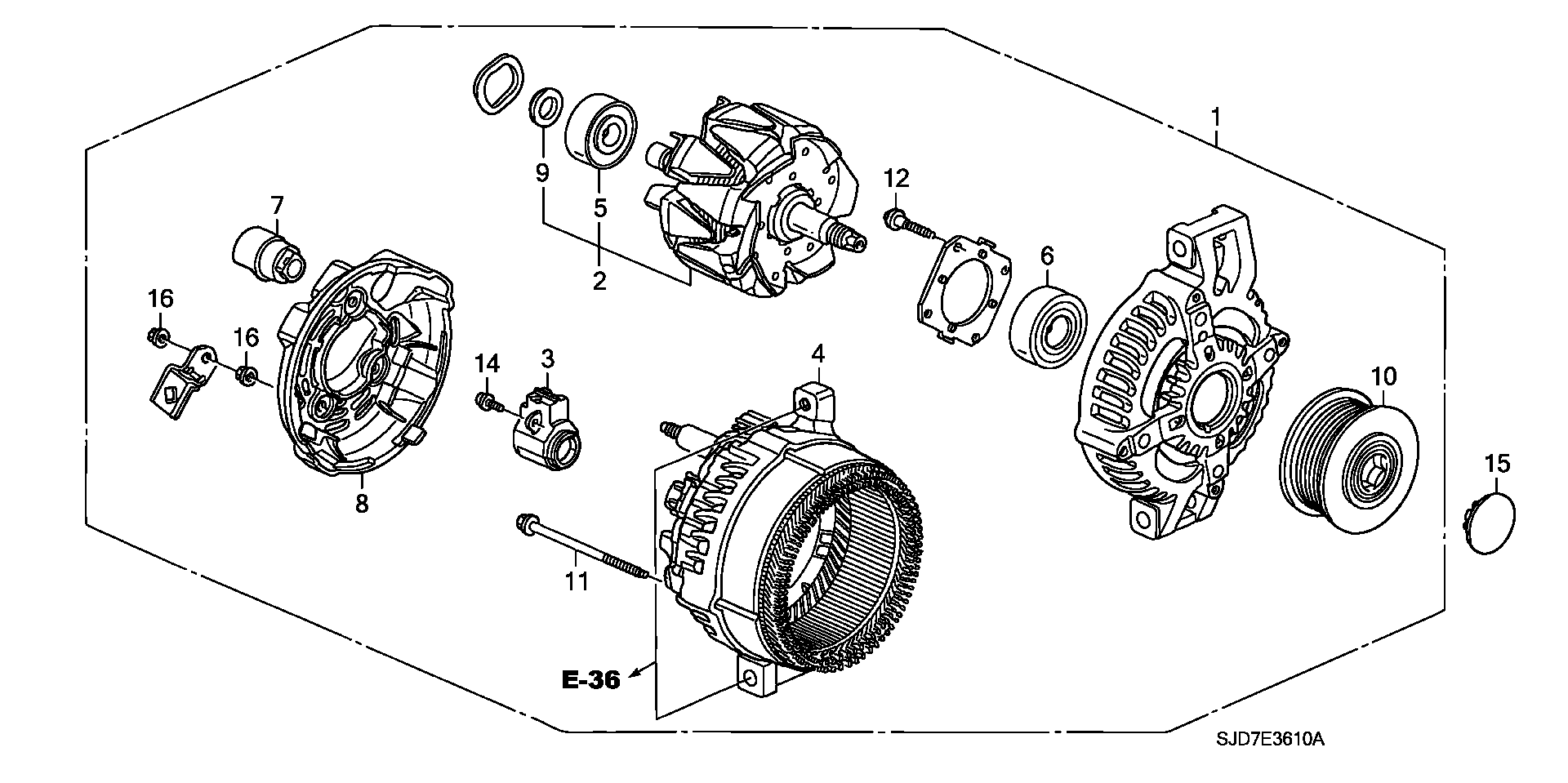 Honda 31100RBDE02 - Генератор avtolavka.club