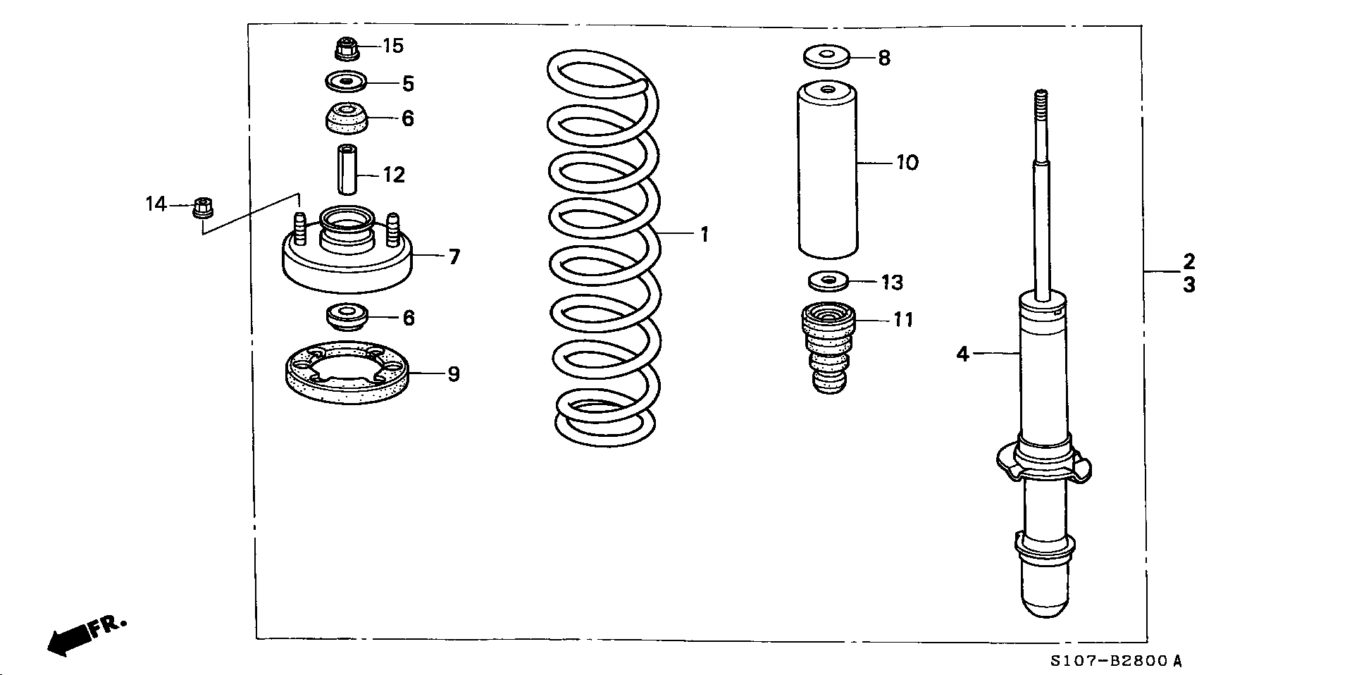 Honda 51605-S10-A01 - Амортизатор avtolavka.club