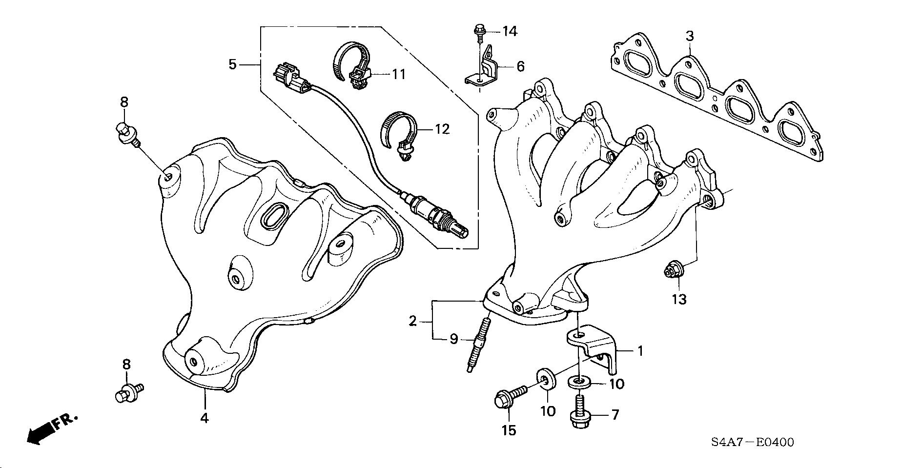 Honda 36531PDFE01 - Лямбда-зонд, датчик кисню avtolavka.club