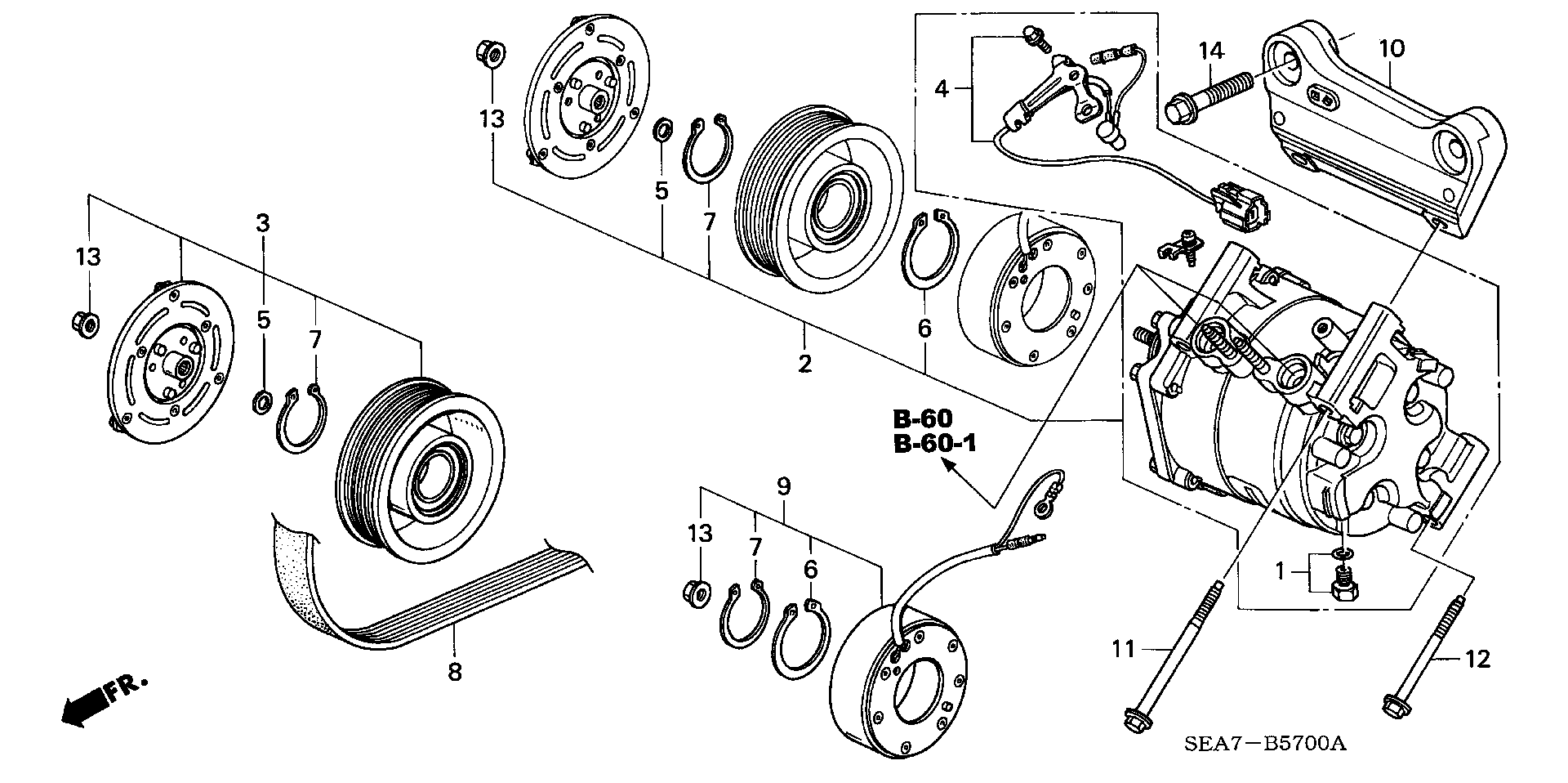 Honda 38920RBBE01 - Поліклиновий ремінь avtolavka.club