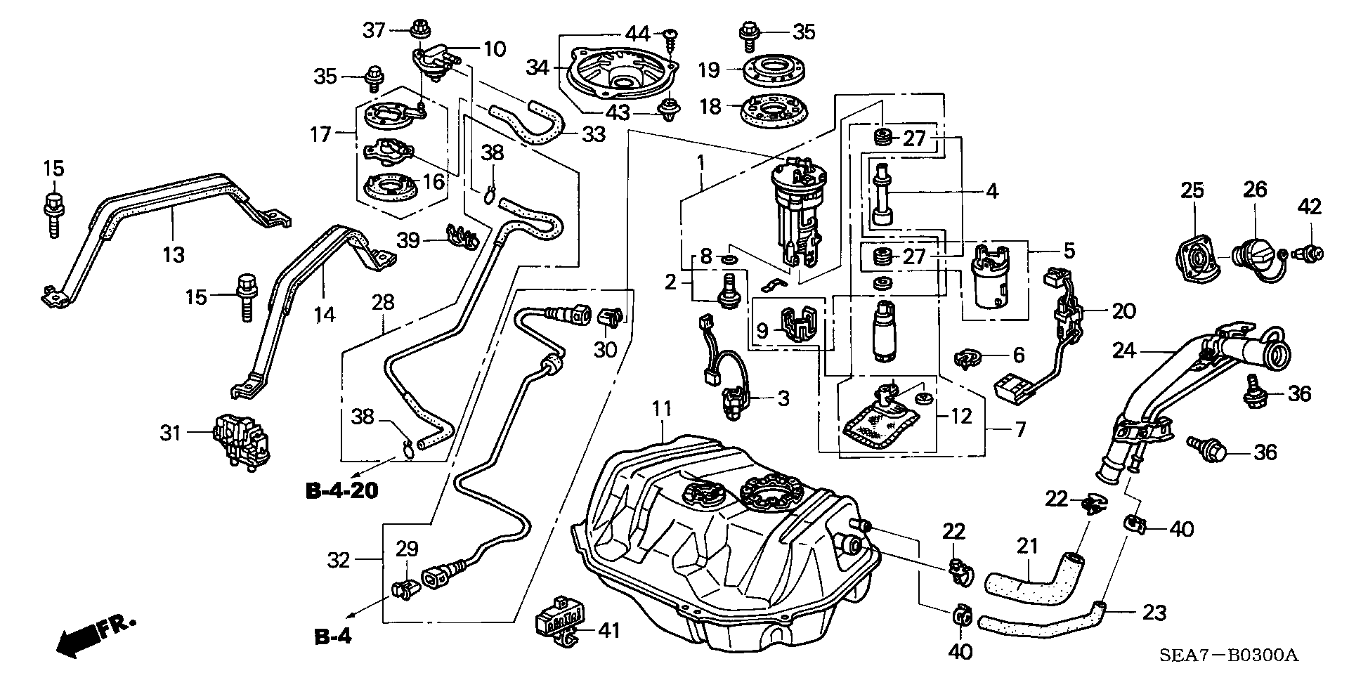 Honda 17516-SDC-E00 - Паливний насос avtolavka.club