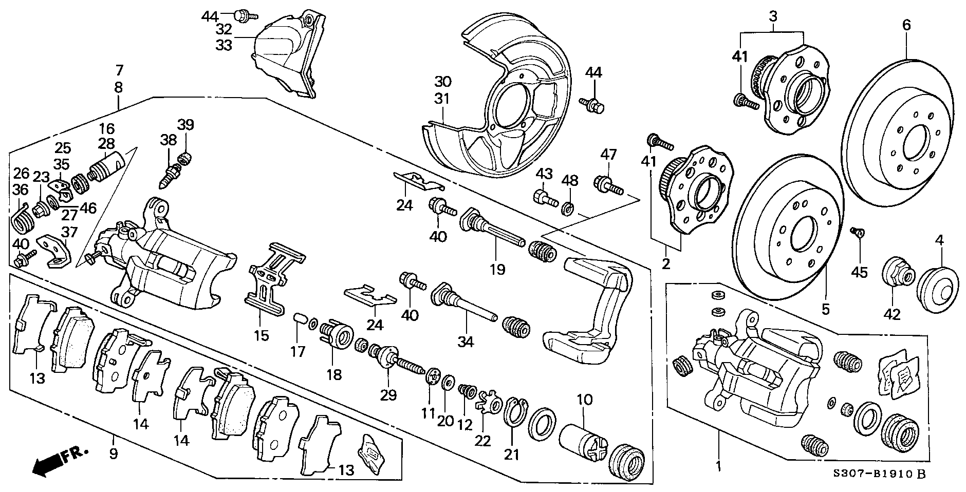 Honda 43019SS0000 - Гальмівний супорт avtolavka.club