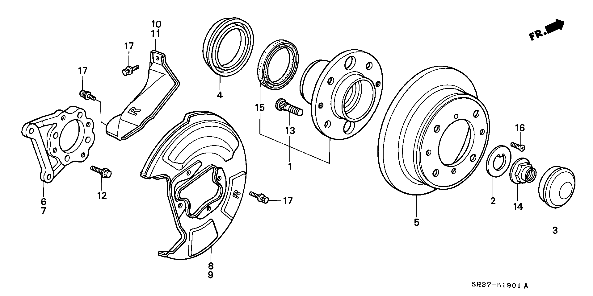 Honda 42510-SH3-G00 - Гальмівний диск avtolavka.club