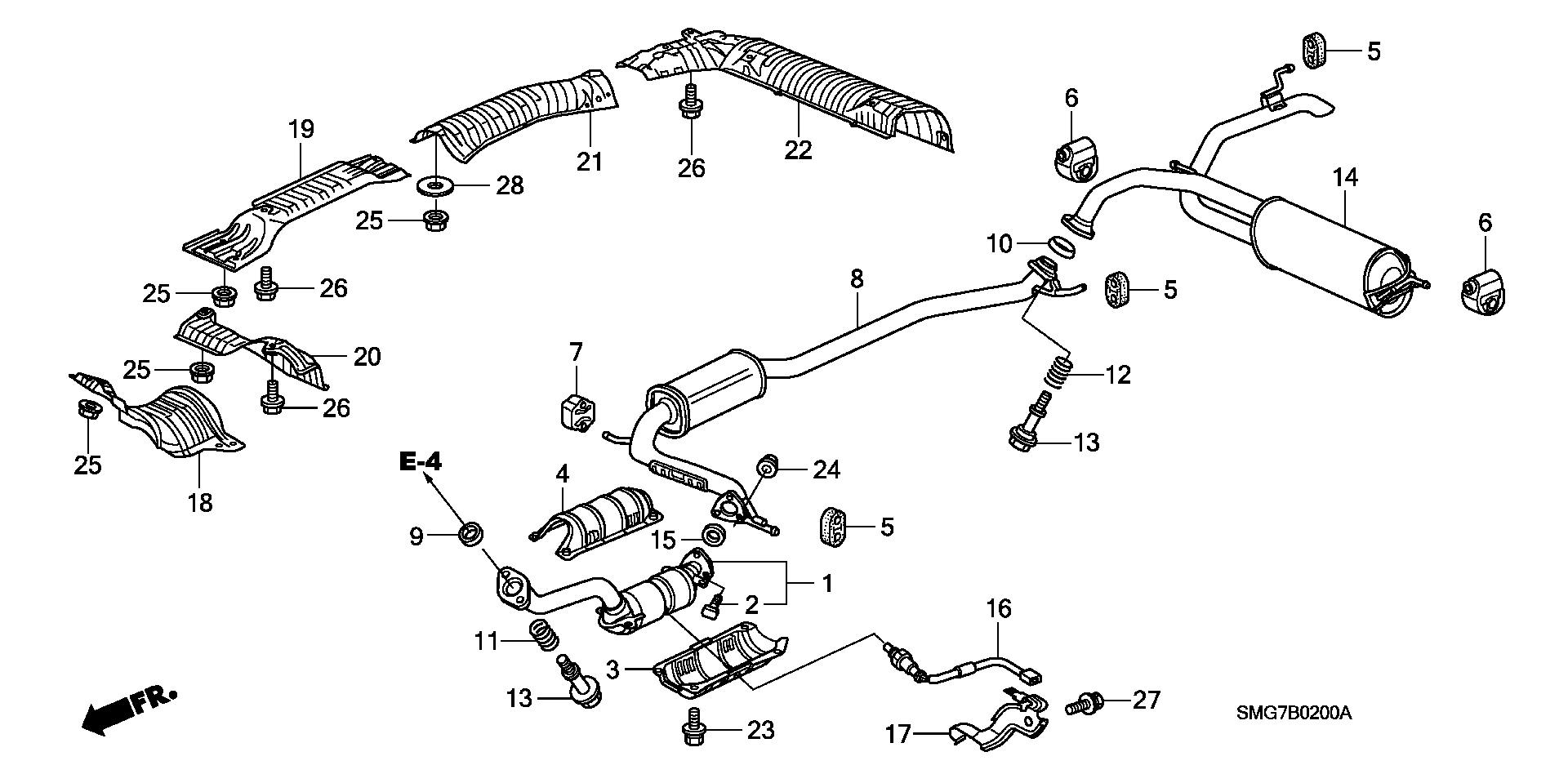 Honda 36532 RSH E01 - Лямбда-зонд, датчик кисню avtolavka.club