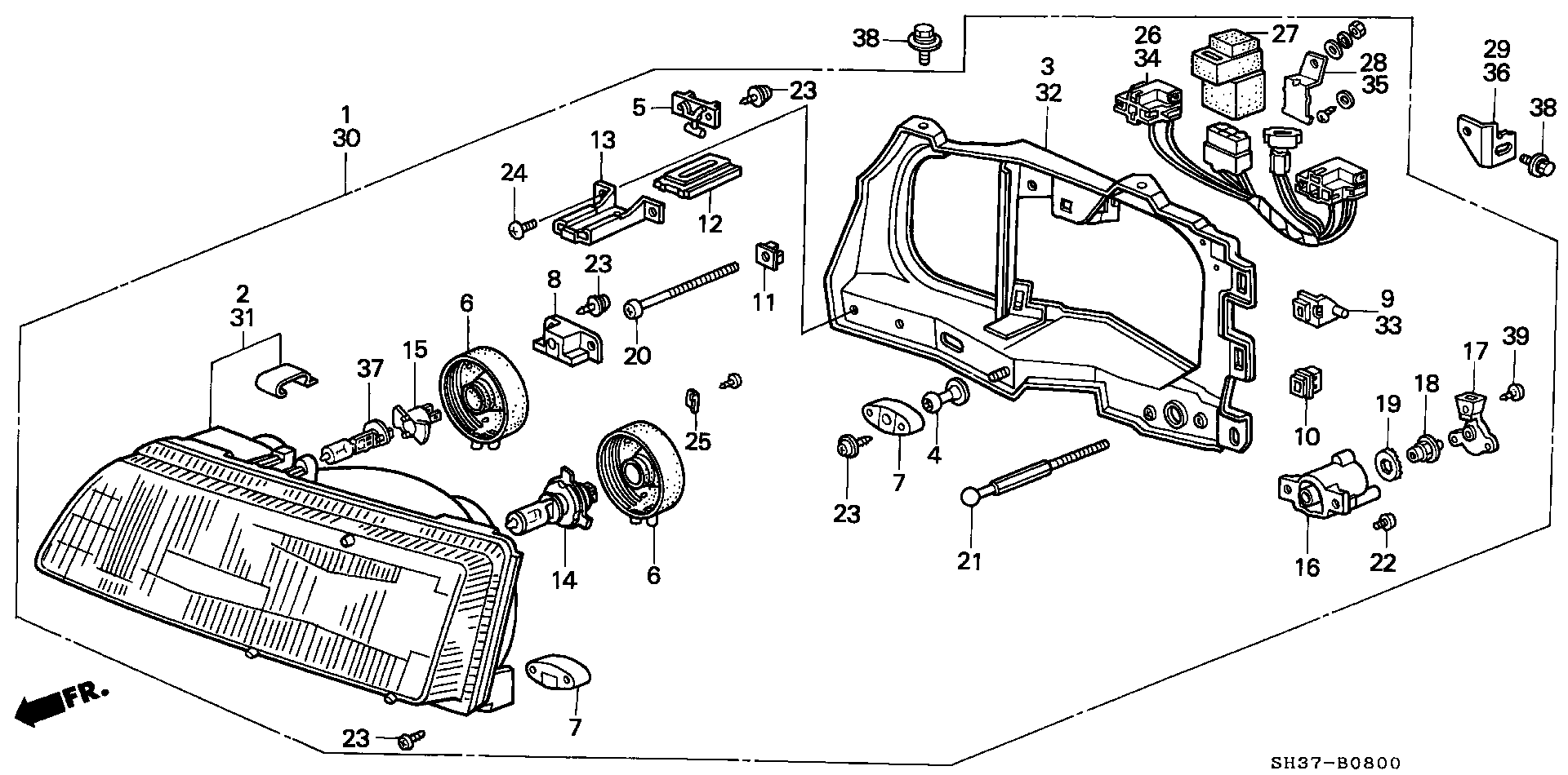 Honda 33115-692-741 - Лампа розжарювання, протитуманні фари avtolavka.club