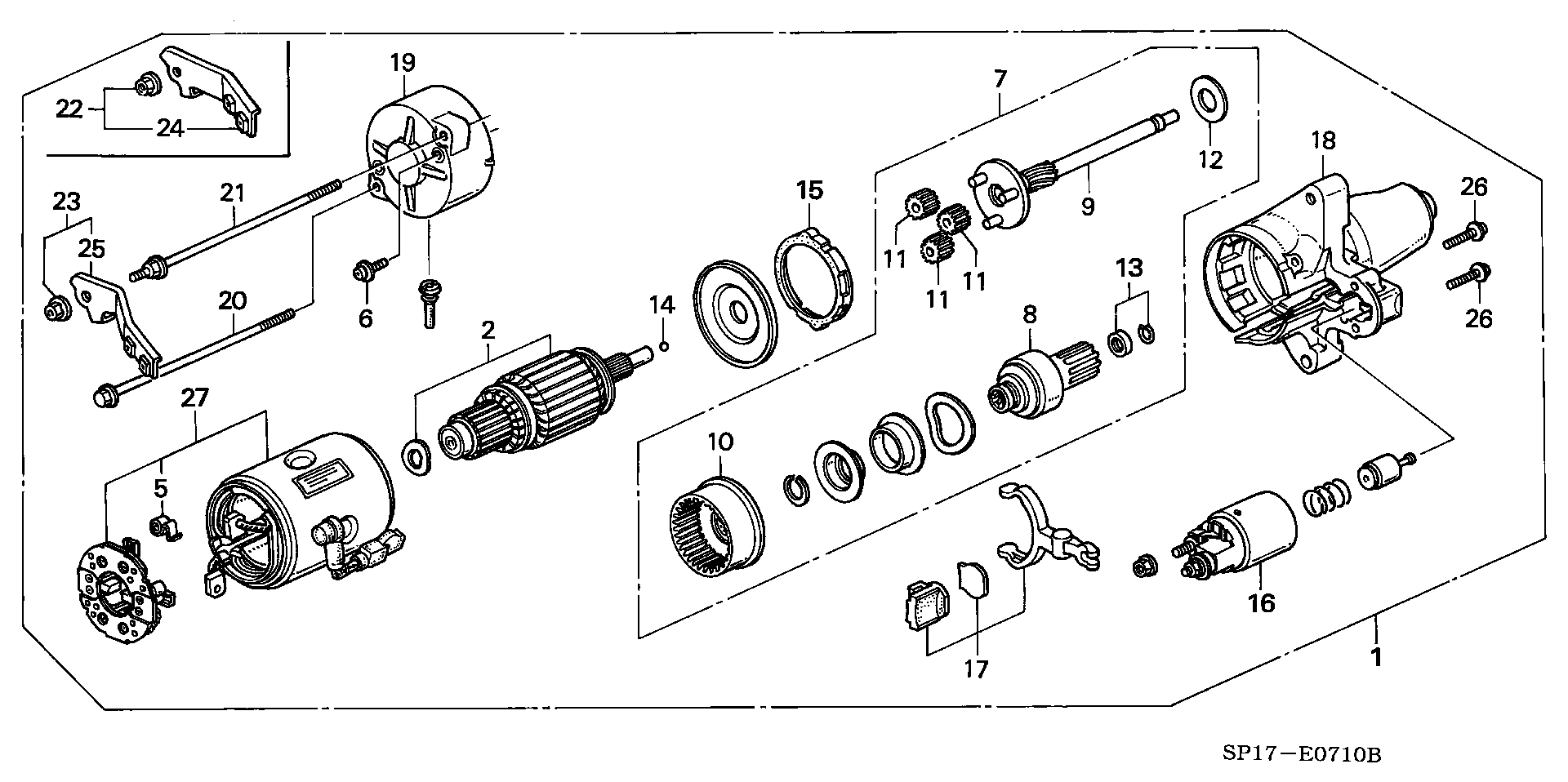 Honda 31200PY3A01 - Стартер avtolavka.club