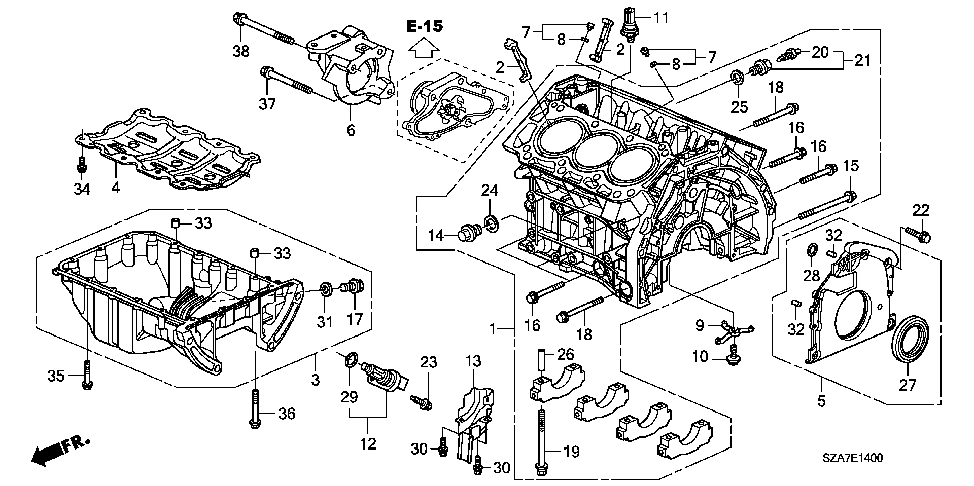 Honda 37500R40A01 - Датчик імпульсів, колінчастий вал avtolavka.club