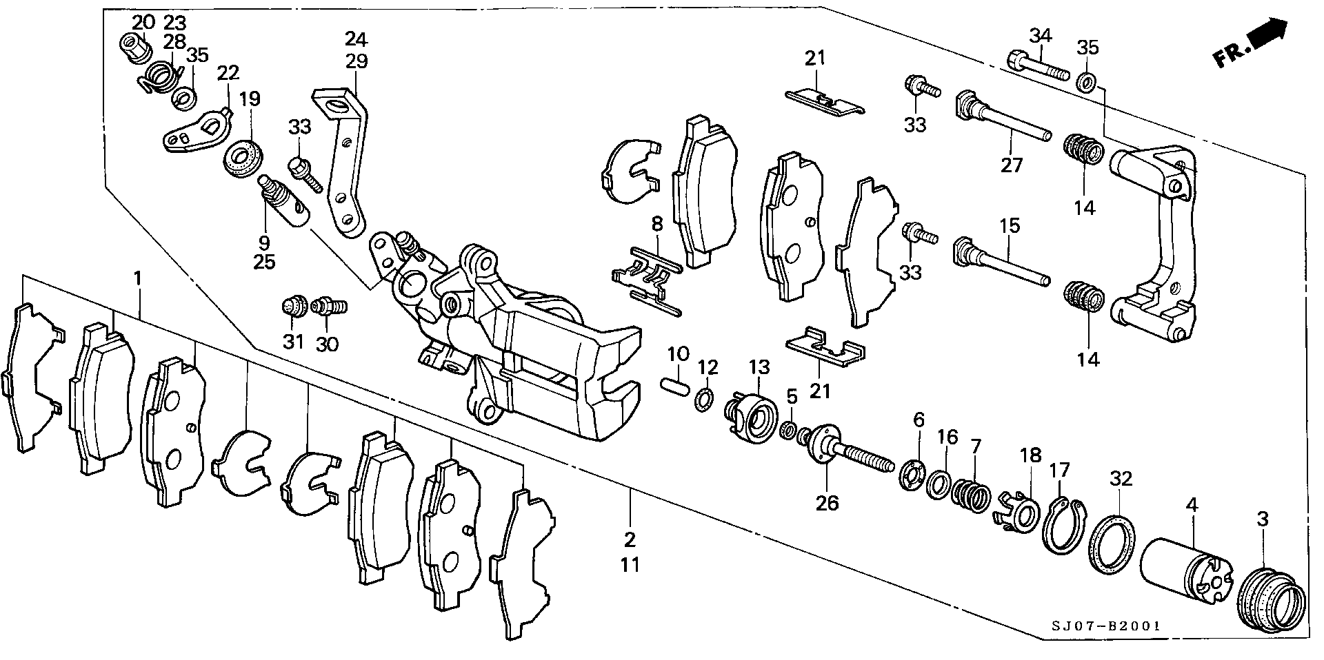 Honda 43022-SE0-S00 - Гальмівні колодки, дискові гальма avtolavka.club