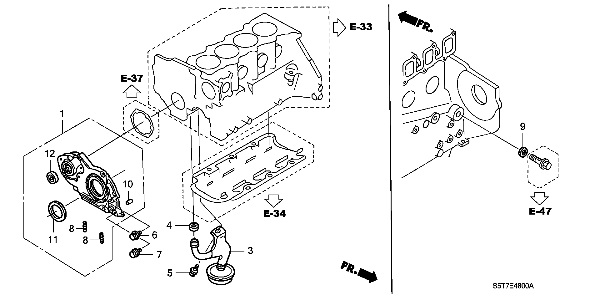 Honda 91251-PLZ-D00 - Ущільнене кільце валу, масляний насос avtolavka.club