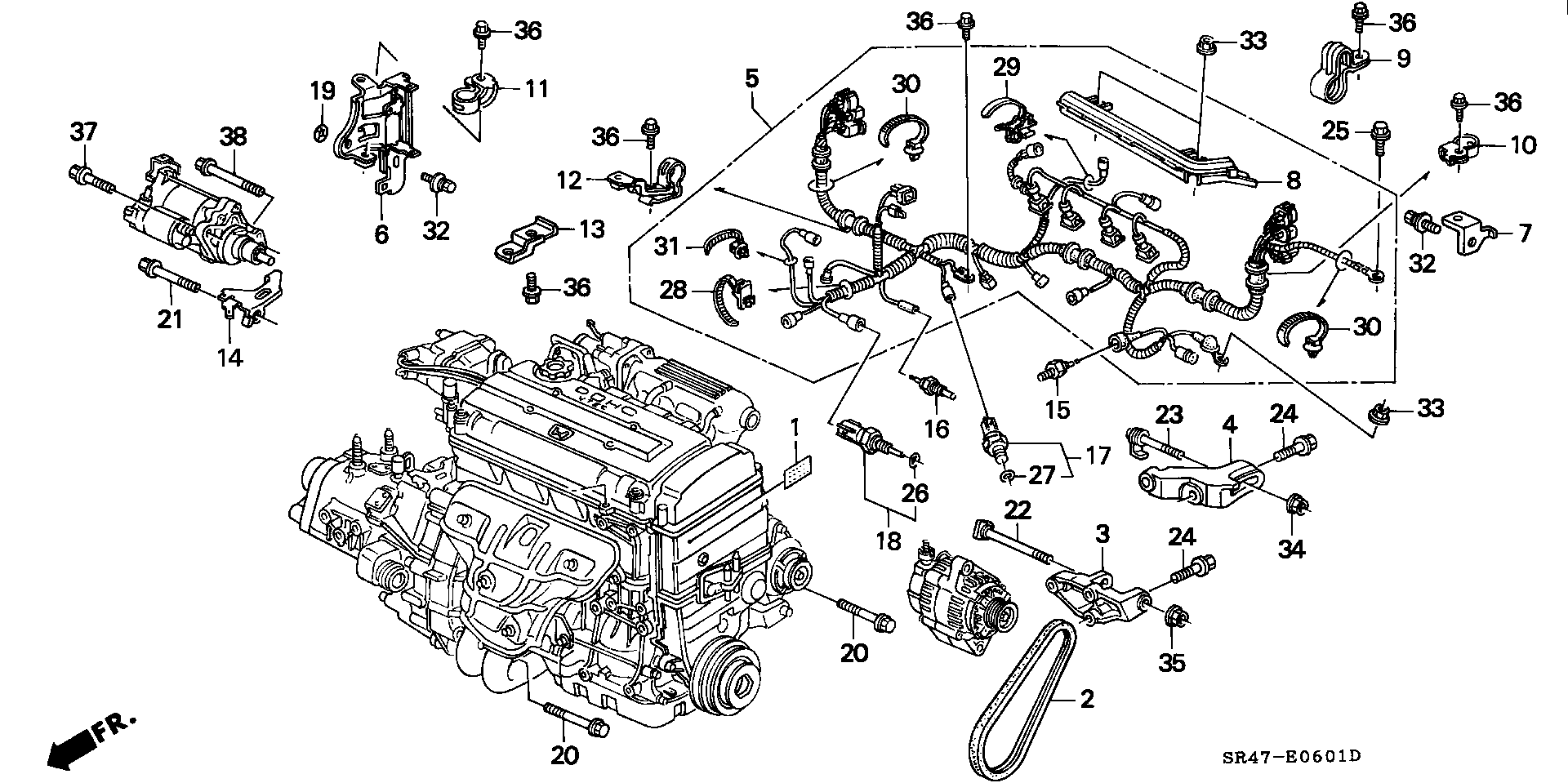 Hyundai 31110PR4A05 - Поліклиновий ремінь avtolavka.club