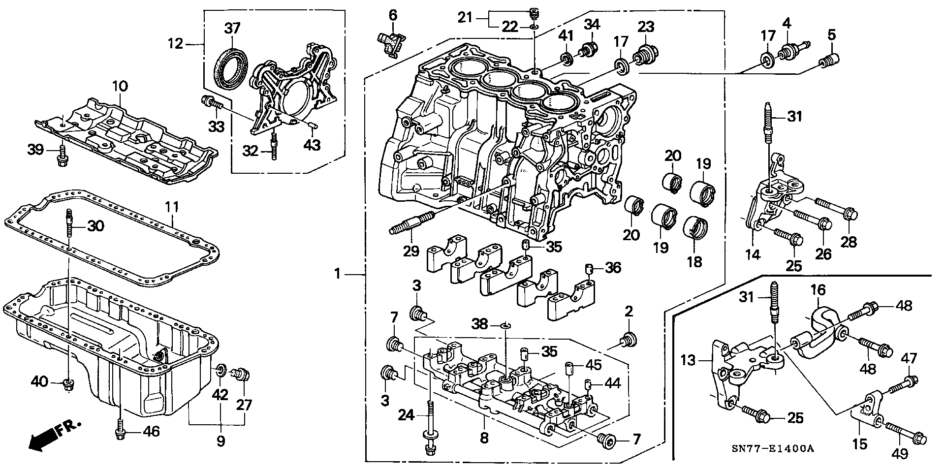 Honda 91214-P7A-004 - Ущільнене кільце, колінчастий вал avtolavka.club