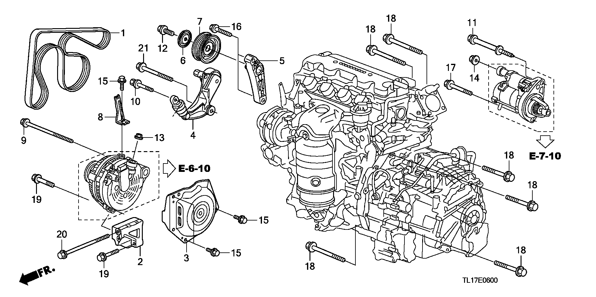 Honda 31110-RL2-G01 - Поліклиновий ремінь avtolavka.club