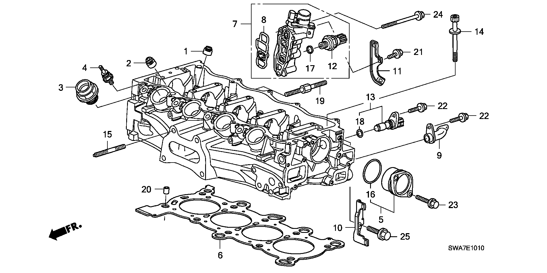 Honda 12210-P45-G01 - Кільце ущільнювача, шток клапана avtolavka.club