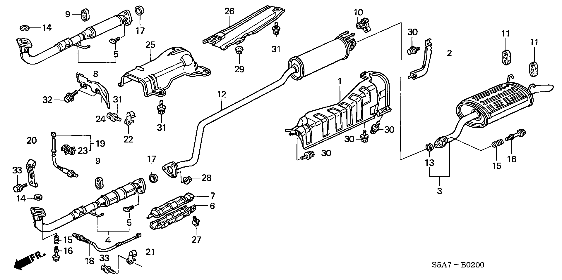 Honda 18160PLHG10 - Каталізатор avtolavka.club