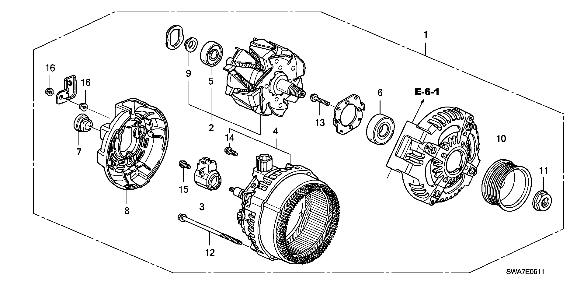 Honda 31100-RTA-023 - Генератор avtolavka.club