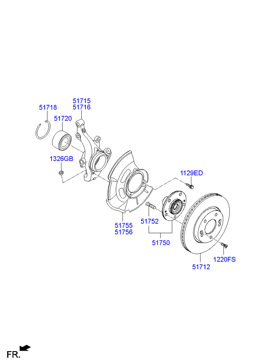 KIA 51712-3X000 - Гальмівний диск avtolavka.club