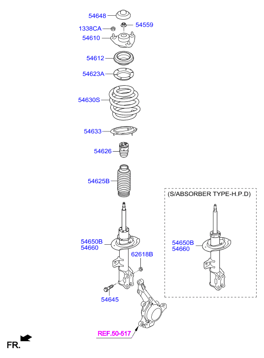 Vauxhall 546123W000 - Опора стійки амортизатора, подушка avtolavka.club