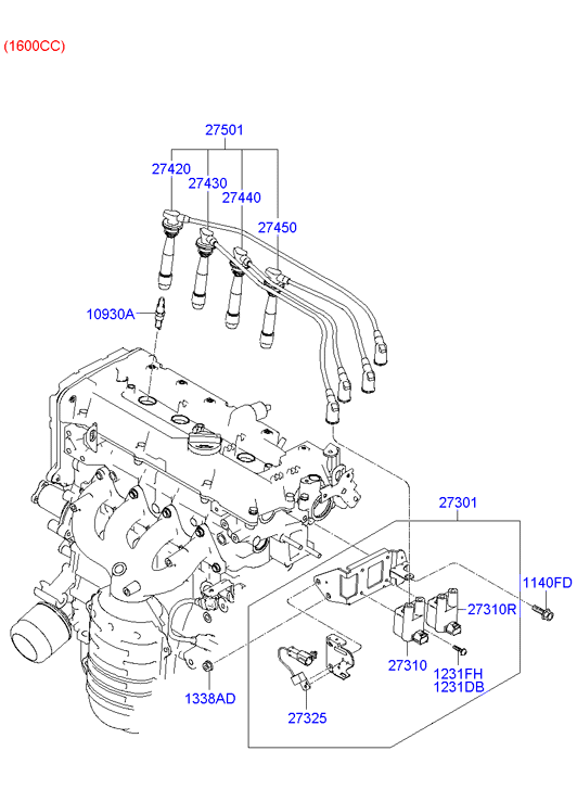 KIA 27501-23B70 - Комплект проводів запалювання avtolavka.club