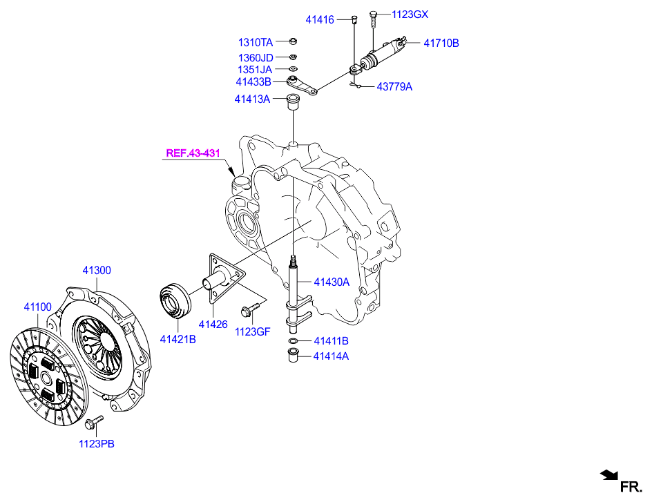 KIA 41100-39266 - Диск зчеплення avtolavka.club