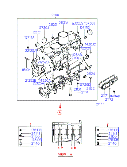 KIA 21173-42000 - Прокладка, кришка картера (блок-картер двигуна) avtolavka.club