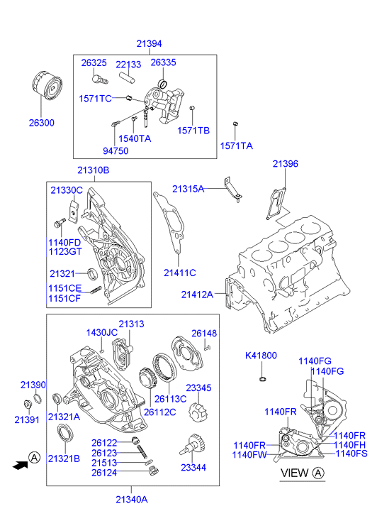 Hyundai 21340-42106 - Масляний насос avtolavka.club