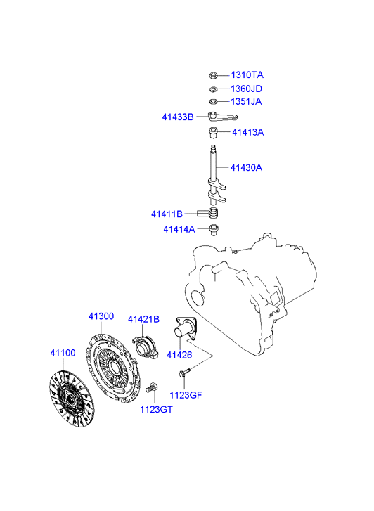 Hyundai 41100-39260 - Диск зчеплення avtolavka.club