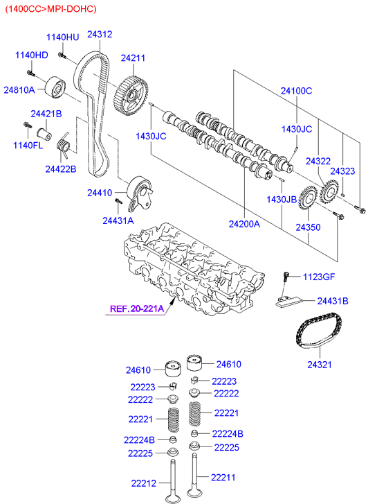 KIA 24312-26050 - Ремінь ГРМ avtolavka.club