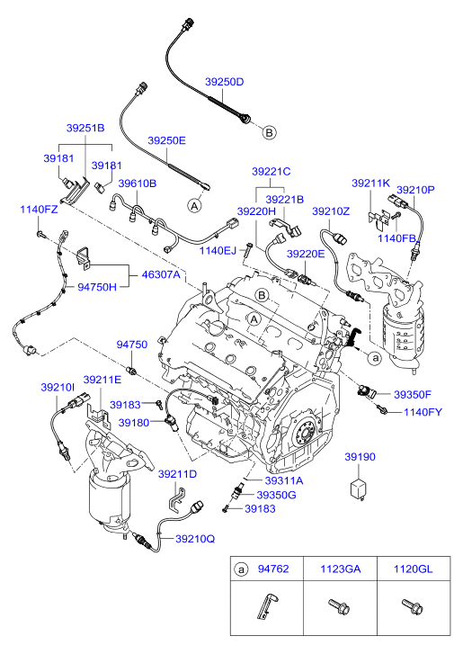 Hyundai 39210-3E130 - Лямбда-зонд, датчик кисню avtolavka.club