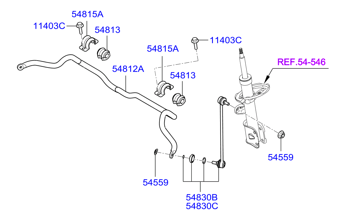 Buessing 54830-2B200 - Тяга / стійка, стабілізатор avtolavka.club