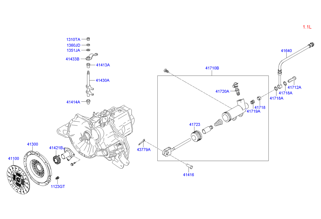 Hyundai 41300-22710 - Нажимной диск зчеплення avtolavka.club