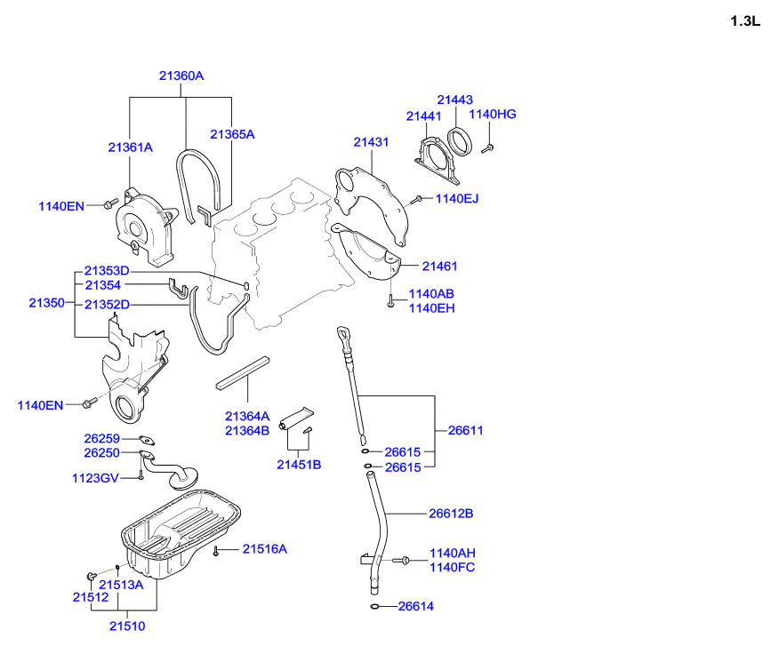 Hyundai 21512 27000 - Різьбова пробка, масляний піддон avtolavka.club