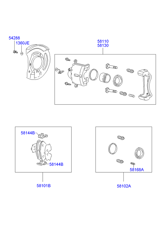 GALLOPER SB000100 - Pad kit - front disc brake avtolavka.club