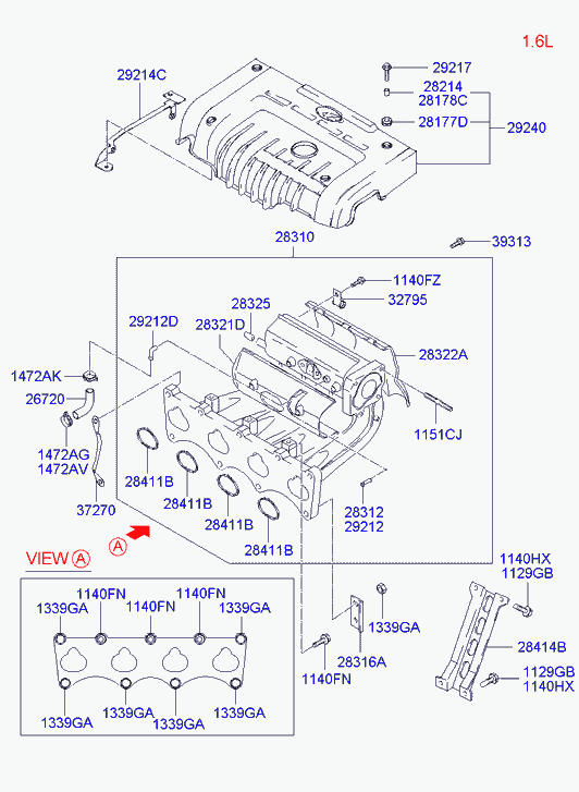 KIA 1472016006B - Свічка запалювання avtolavka.club