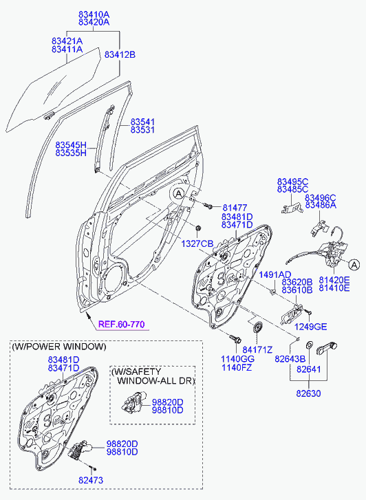 Hyundai 83481-2L010 - Підйомний пристрій для вікон avtolavka.club