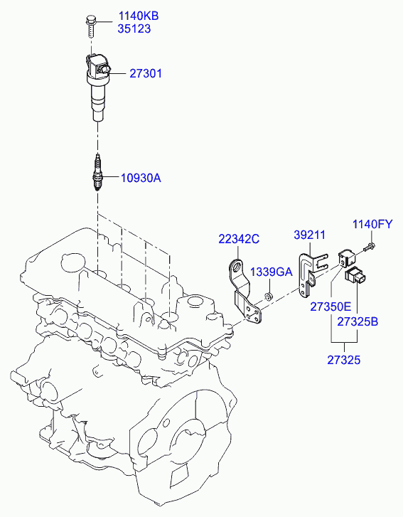 Hyundai 18846 10060 - Свічка запалювання avtolavka.club