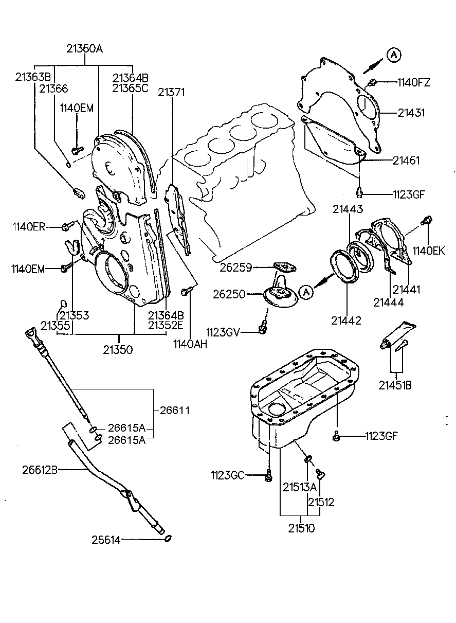 Hyundai 2144333004 - Ущільнене кільце, колінчастий вал avtolavka.club