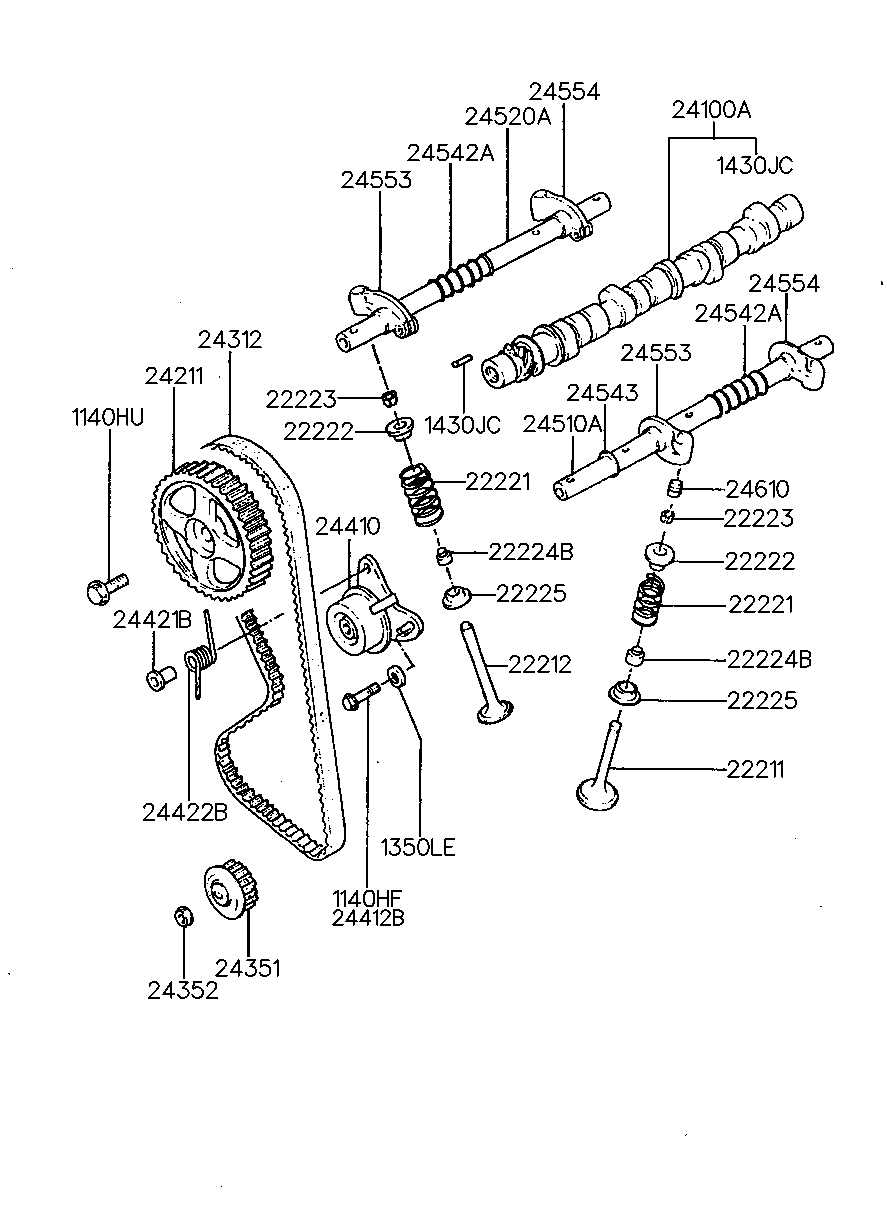 Mitsubishi 24410-32560 - Натягувач, зубчастий ремінь avtolavka.club