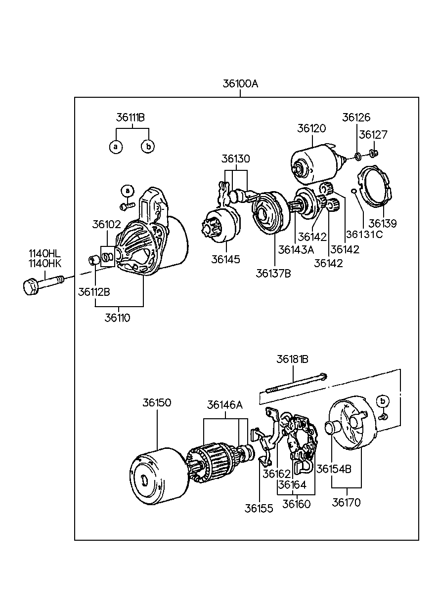 Hyundai 36100-32630 - Стартер avtolavka.club