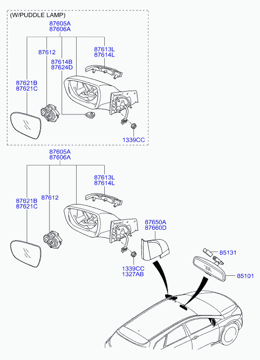 Hyundai 876243Z000 - Бічний ліхтар, покажчик повороту avtolavka.club