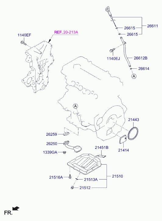 Hyundai 21443-2B010 - Ущільнене кільце, колінчастий вал avtolavka.club