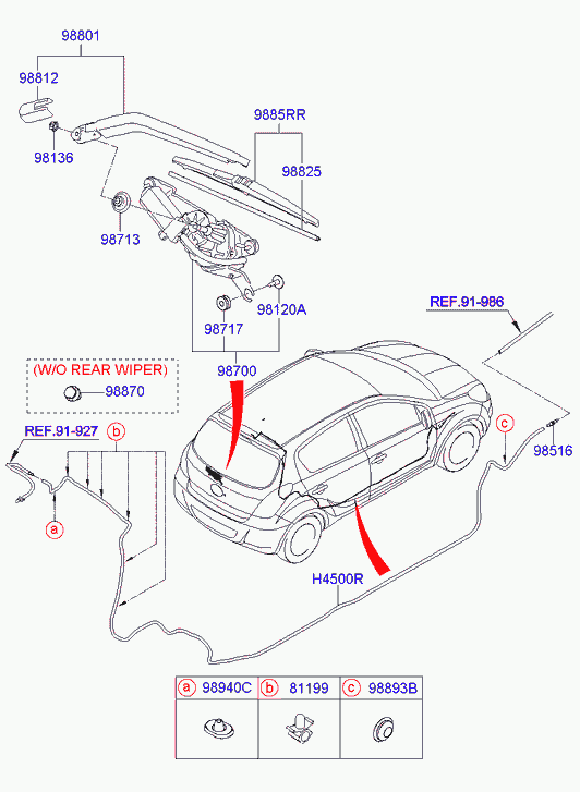 Hyundai 98851-1J000 - Щітка склоочисника avtolavka.club