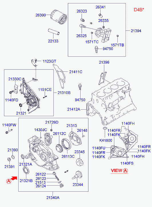 Hyundai 0K55110602 - Ущільнене кільце валу, масляний насос avtolavka.club