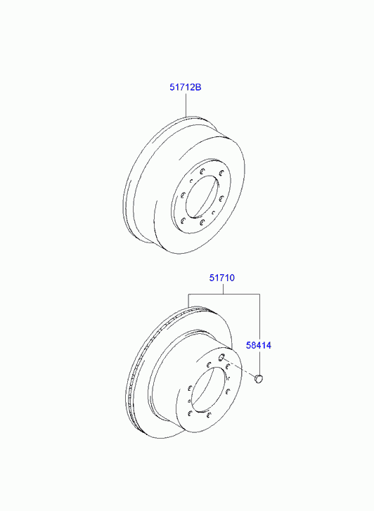 Hyundai 52710H1000 - Гальмівний диск avtolavka.club