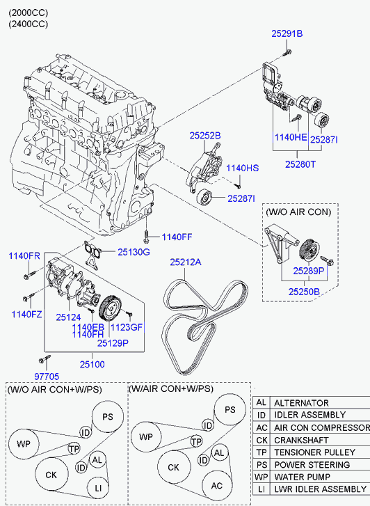 KIA 25100-27400 - Водяний насос avtolavka.club