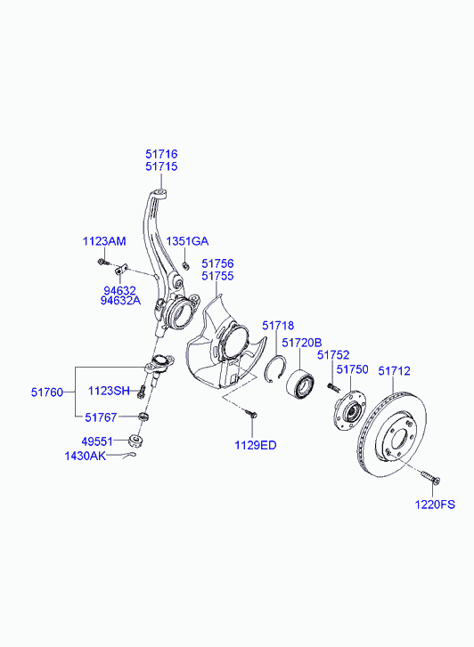 KIA 51712 3K150 - Гальмівний диск avtolavka.club