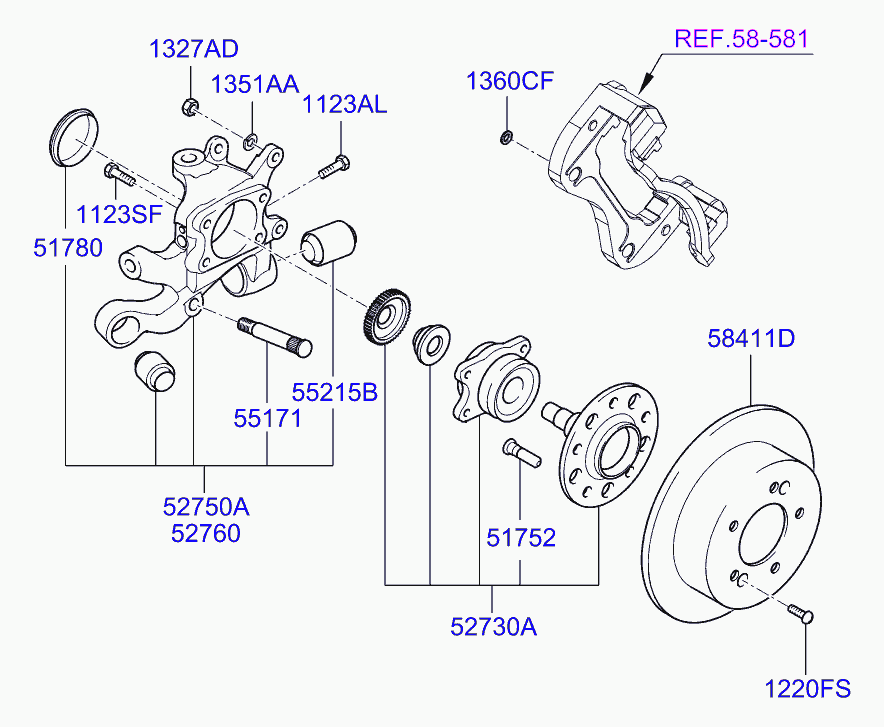 Hyundai 584113K100 - Гальмівний диск avtolavka.club