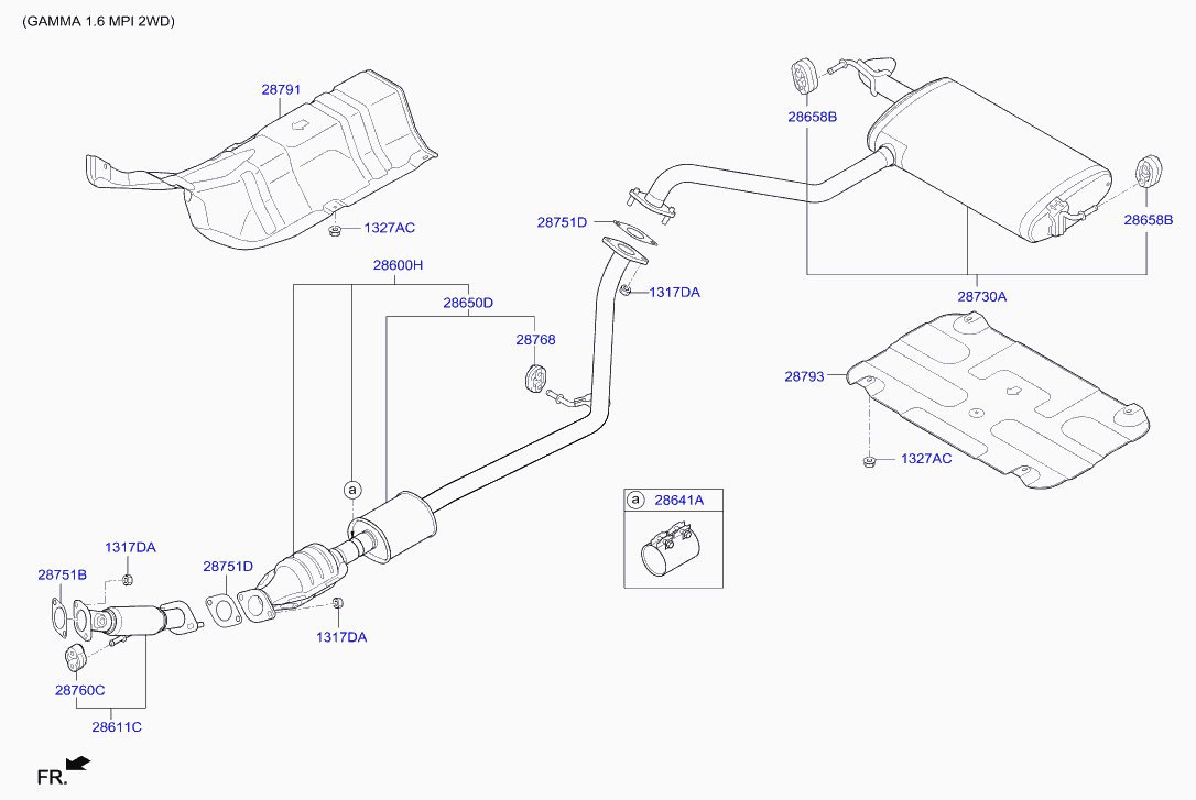 KIA 28760-2D000 - Втулка, стабілізатор avtolavka.club