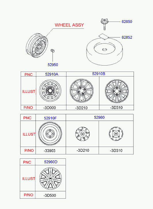 KIA 52951-11210 - Гайка кріплення колеса avtolavka.club